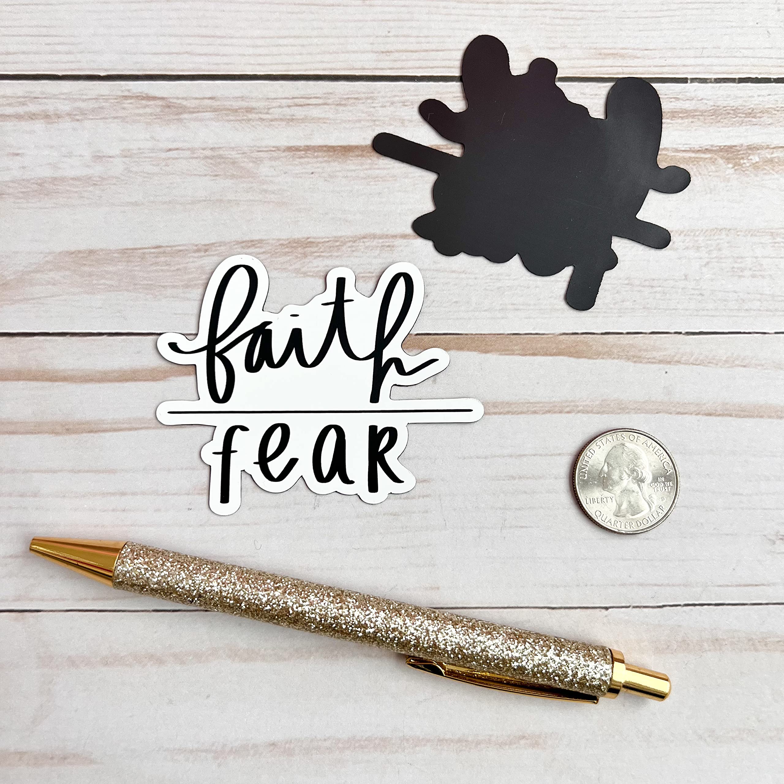 Faith over fear magnet by Swaygirls 3x2.41 inches