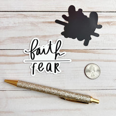 Faith over fear magnet by Swaygirls 3x2.41 inches