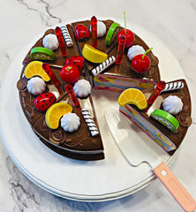 Fake cake birthday candles included