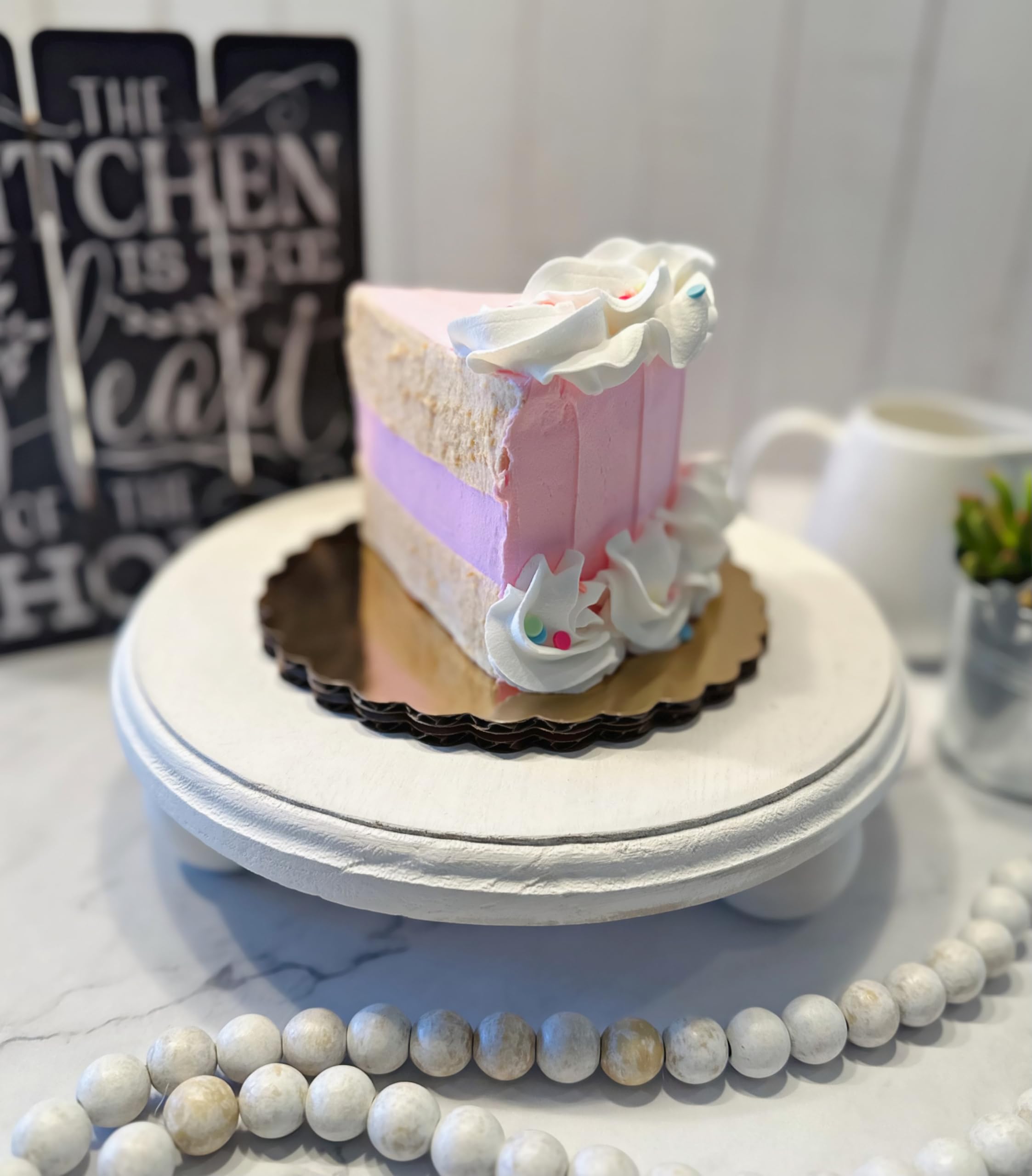 Fake cake piece by Dezicakes handmade in USA