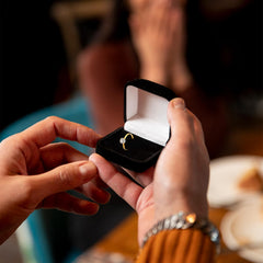 Engagement game props gold finish rings for bridal showers