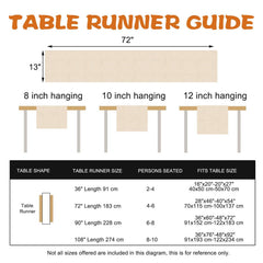 Croar autumn thanksgiving dining table runner