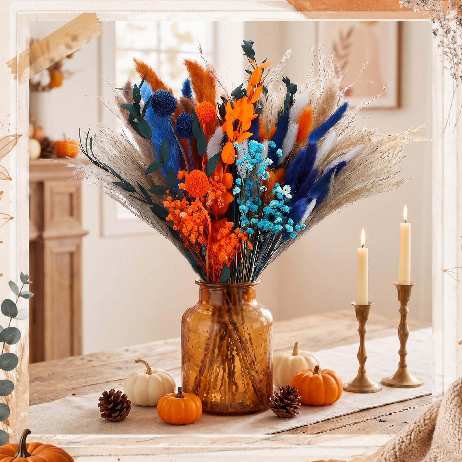 Yinder fall decor packaging and 92 dried pieces