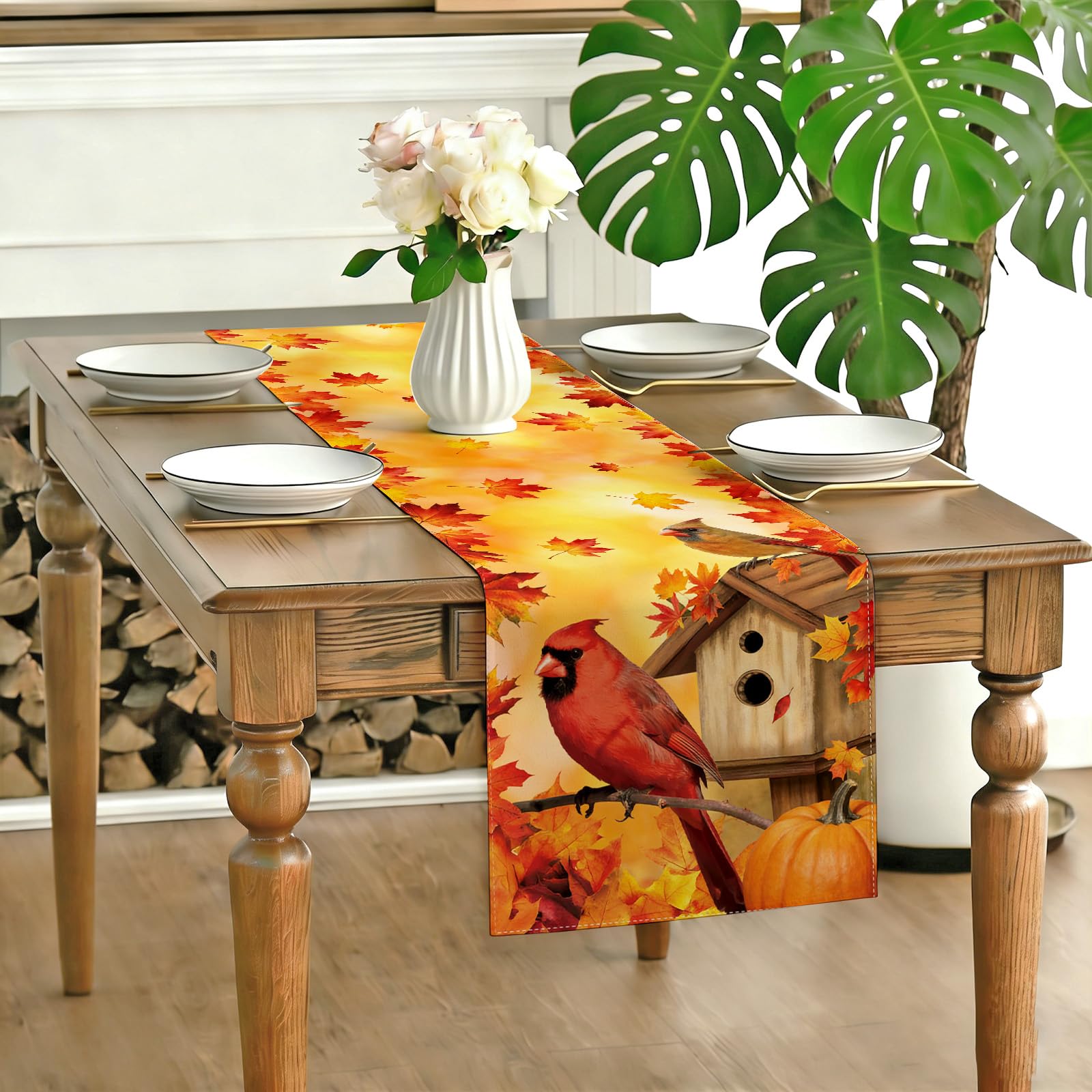 Versatile kitchen dining decor Fall Table Runner