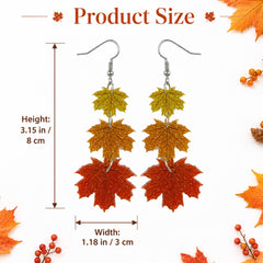 Lightweight fall earrings with secure hooks product image