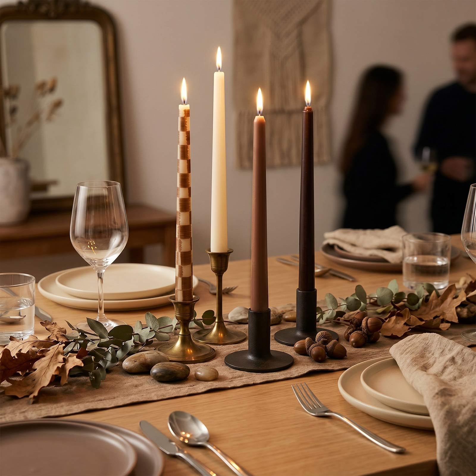 Fall table decor candle for tables and mantels