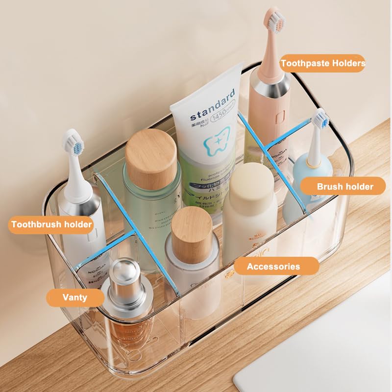 Family bathroom accessories large capacity organizer