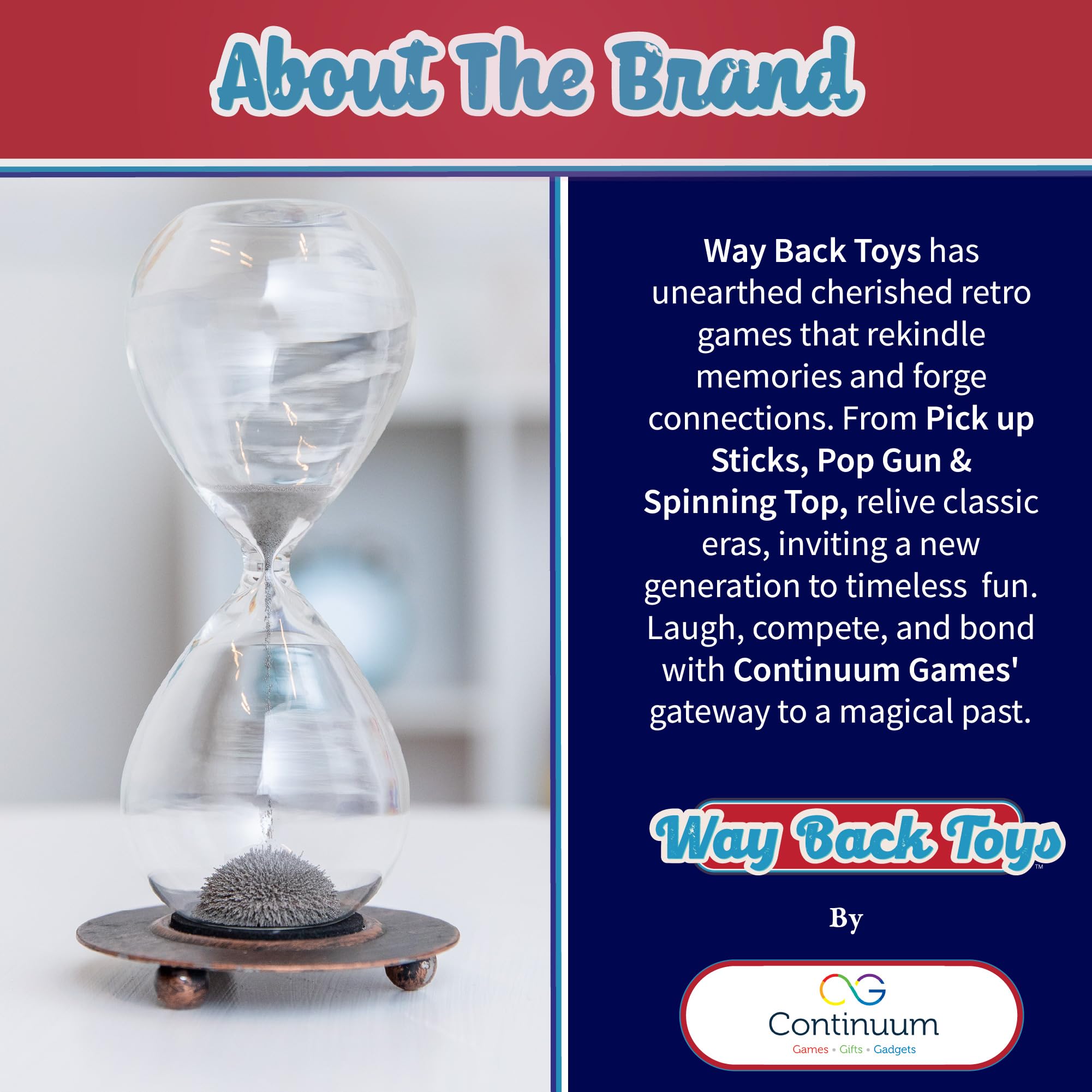 Way Back Toys novelty sandtimer for group play