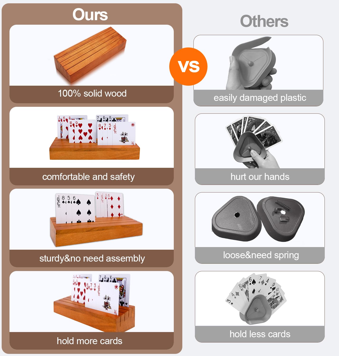 eva anti-slip pads and smooth finish protect tables