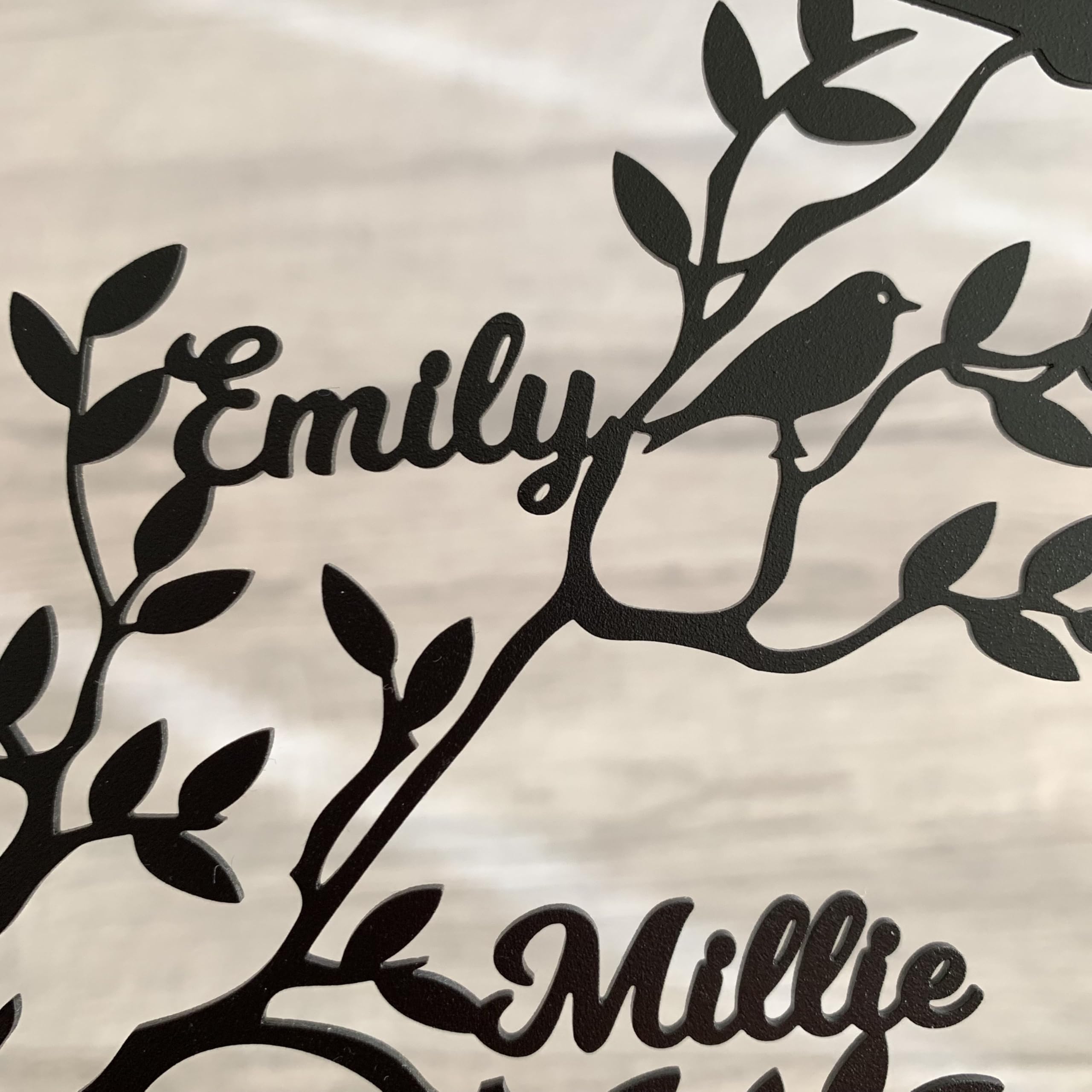 Family name sign metal diameter 10 inches