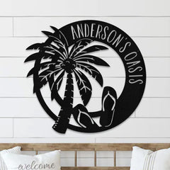 Family name sign outdoor door decor made in the USA