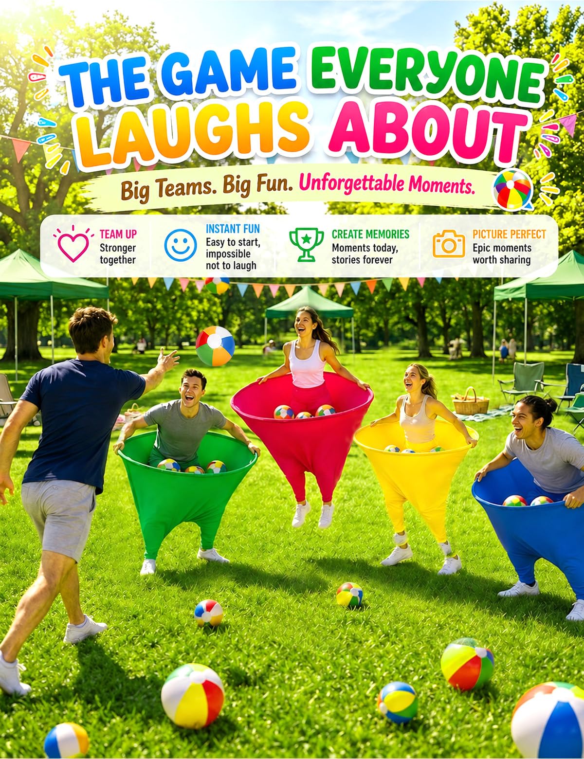 Family reunion outdoor game Granny Pants yard game