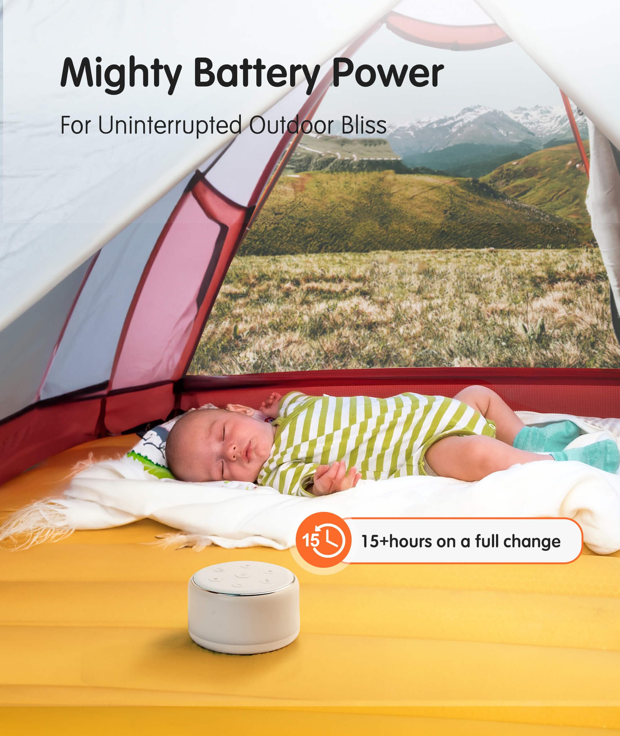 Amber night light and LED ambient lighting on device