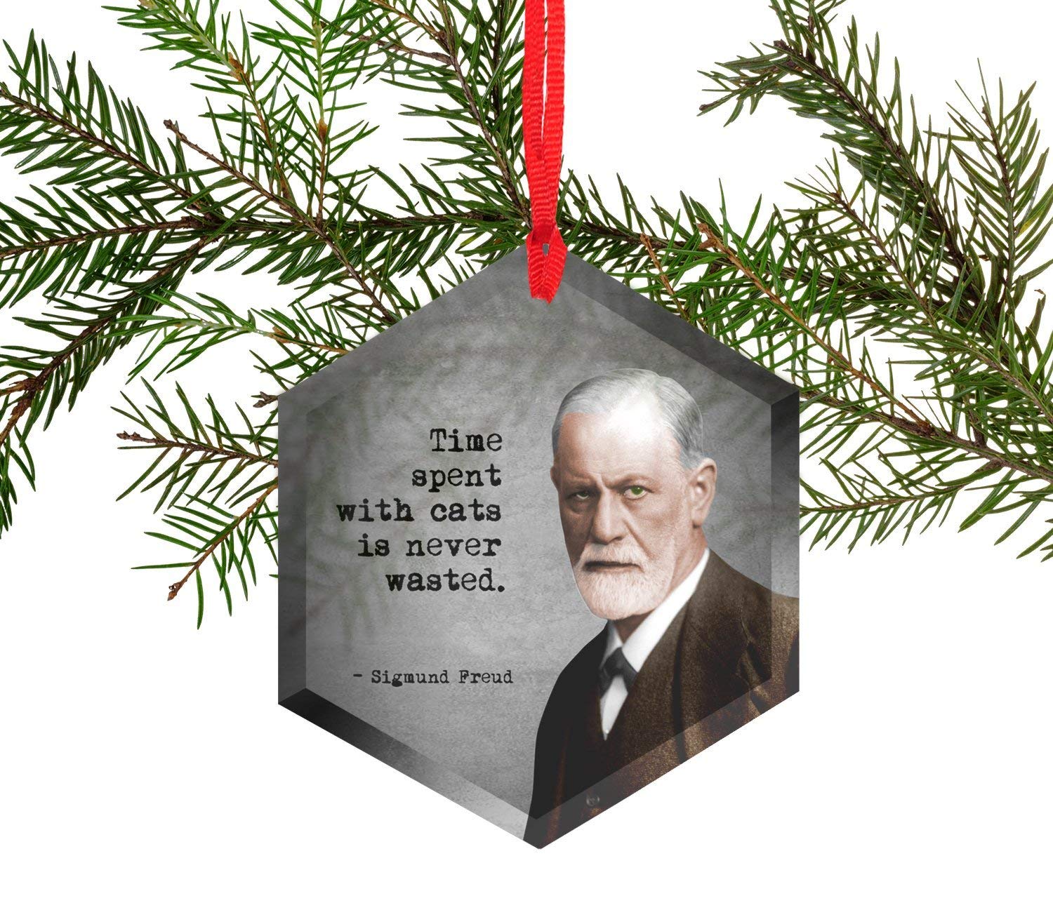 Famous Scientists Tree Ornament featuring Sigmund Freud