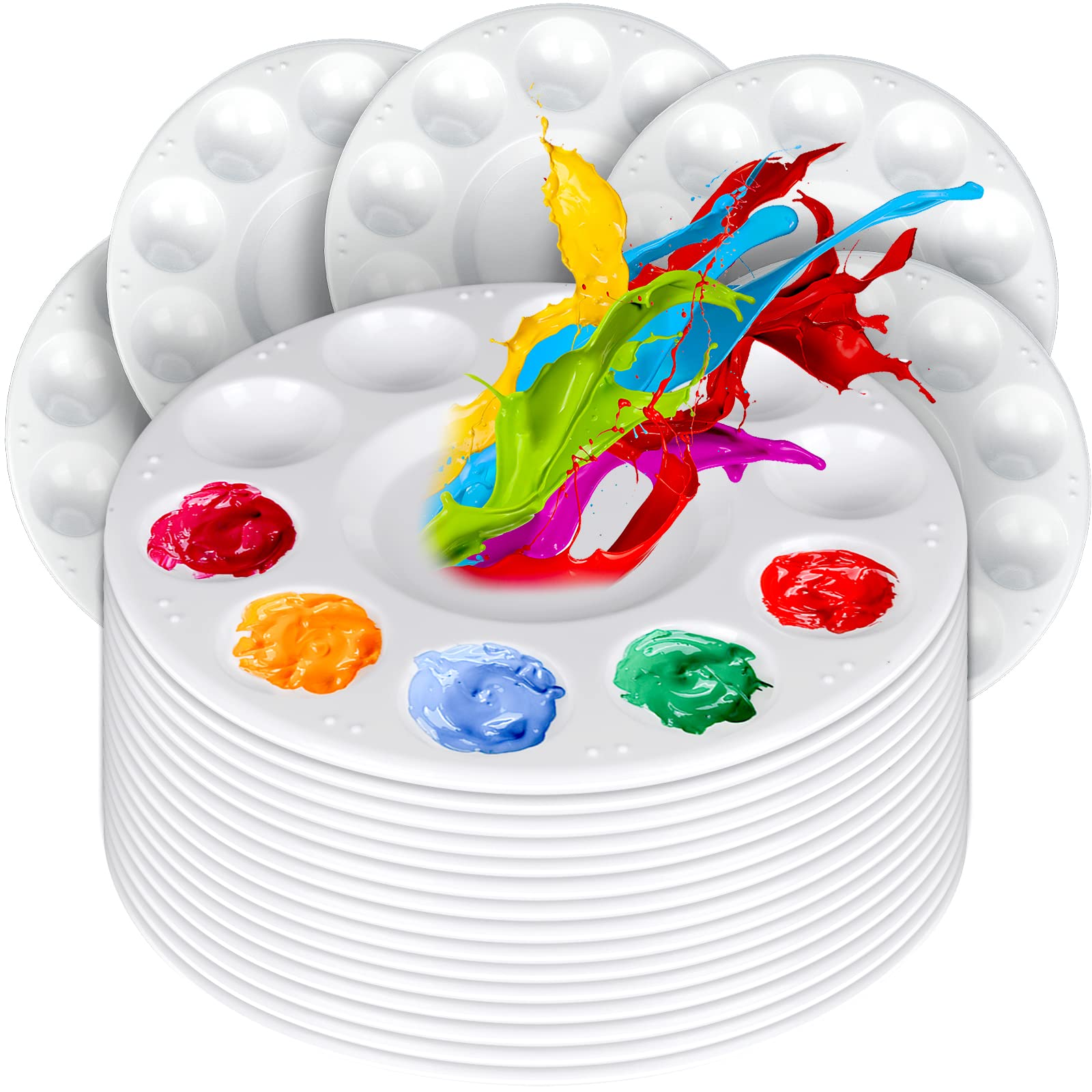 FANDAMEI 20PCS round paint palette set
