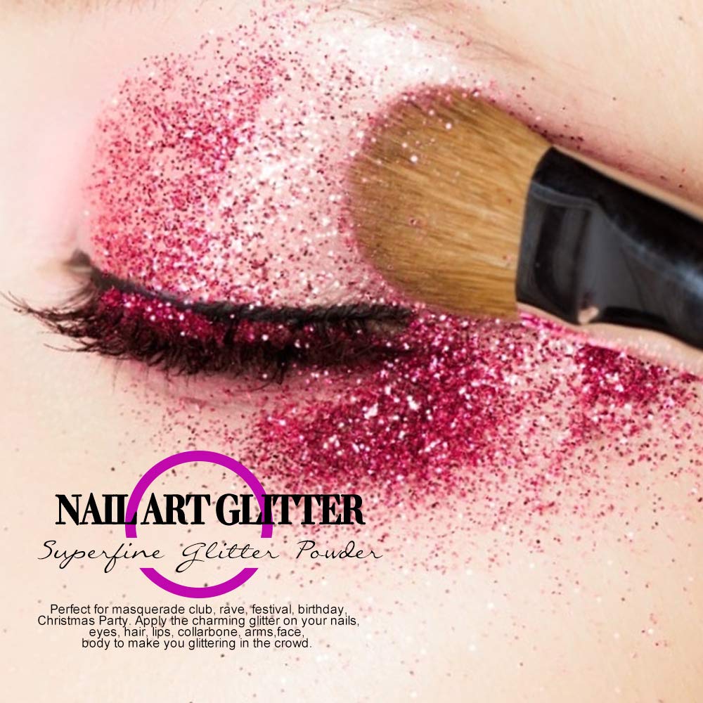 Bright color glitter for festival and party looks