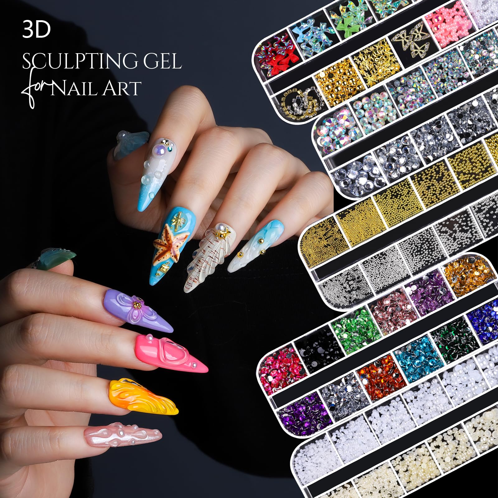 FANDAMEI metal beads silver and gold included