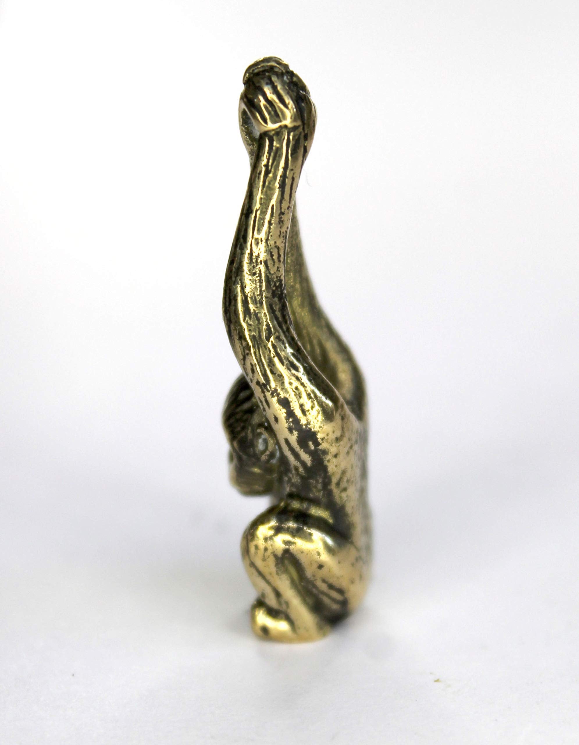 Fang Shui Miniature brass monkey desk decor