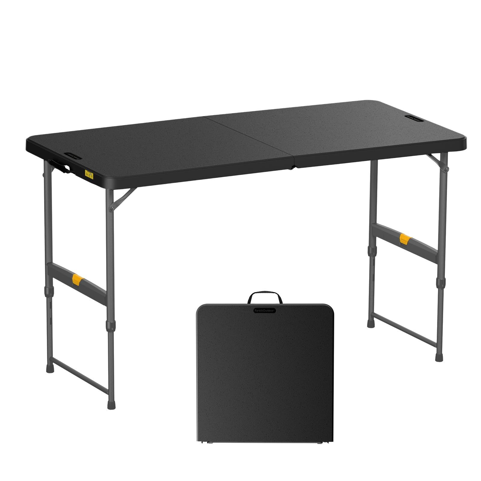 FanttikOutdoor 4ft folding table carry handle black