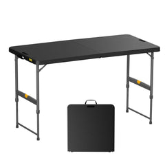 FanttikOutdoor 4ft folding table carry handle black