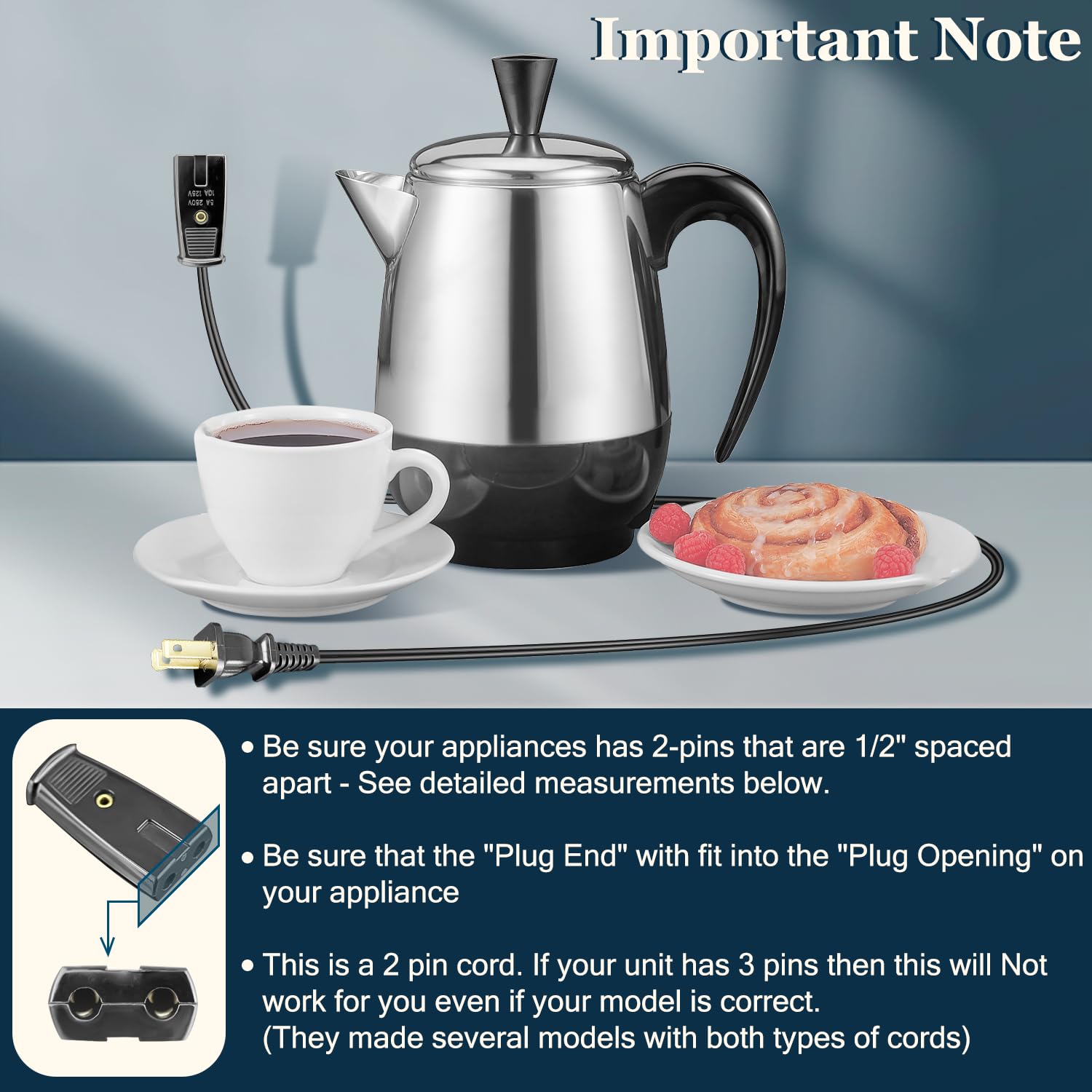 Cord for Farberware 134 142 model compatibility