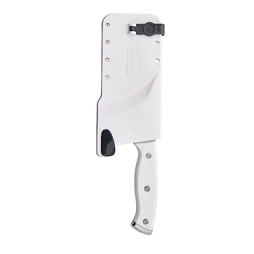 Ergonomic triple riveted handle on Farberware cleaver