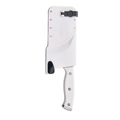 Ergonomic triple riveted handle on Farberware cleaver