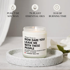 Farewell gift for coworkers lavender candle