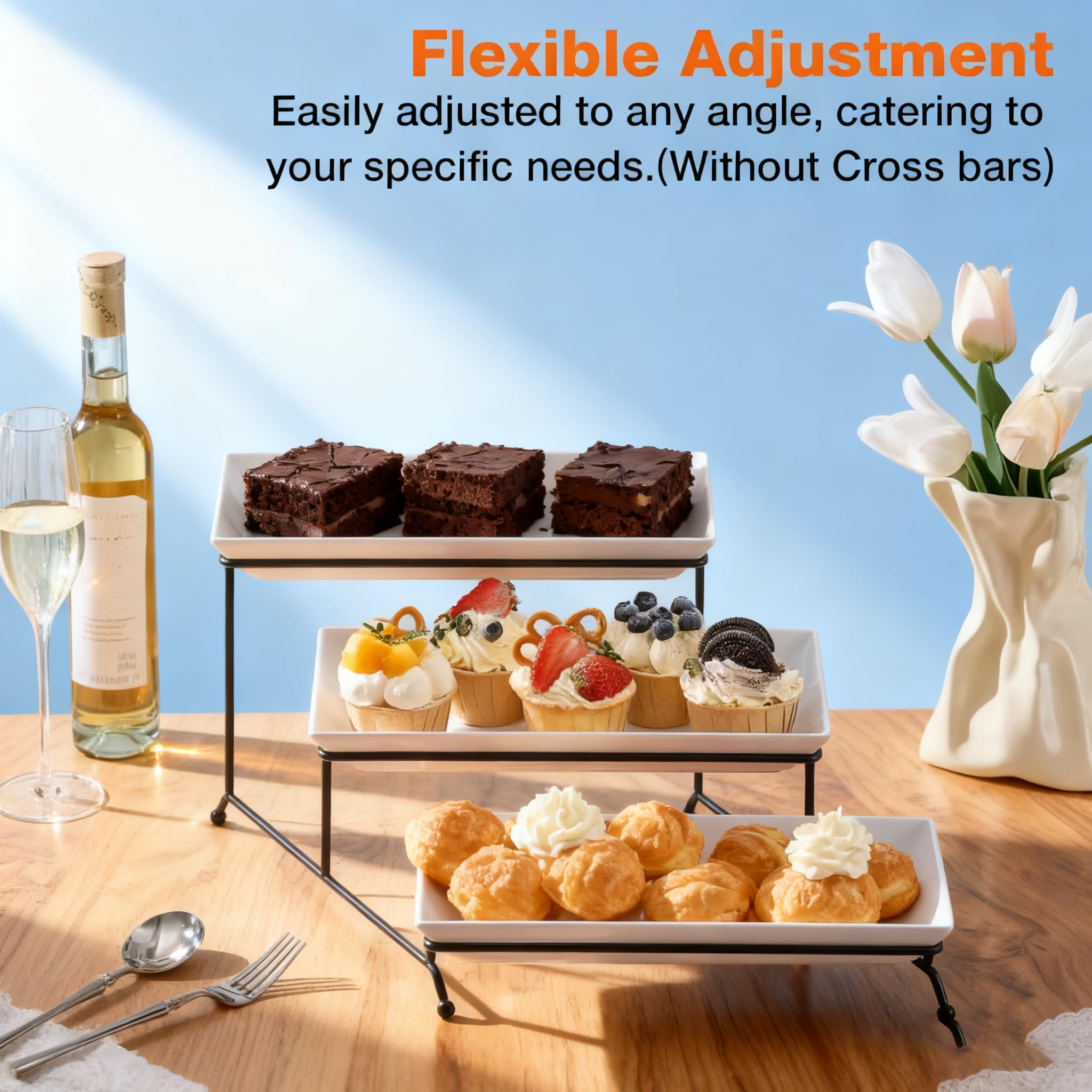 Stable cross bars on Farielyn-X display stand