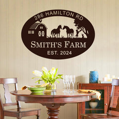 Farm Gate Sign with rustic farmhouse aesthetic