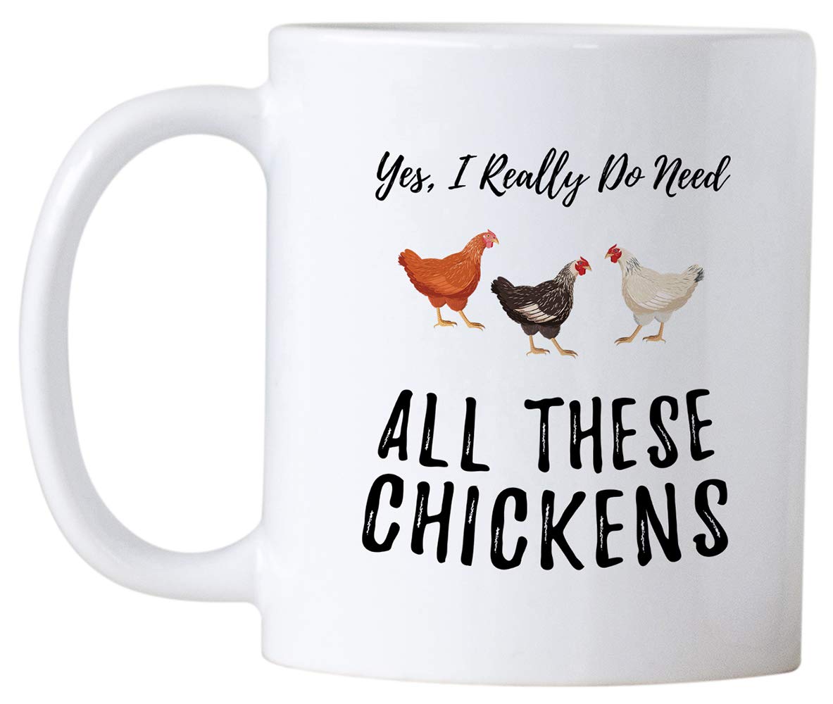 Humorous chicken lovers mug suitable for home or office