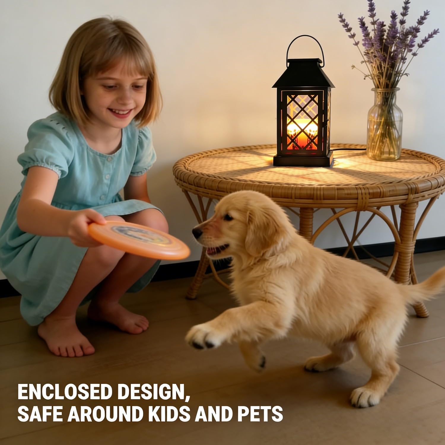 Farmhouse style metal candle warmer lamp for home decor
