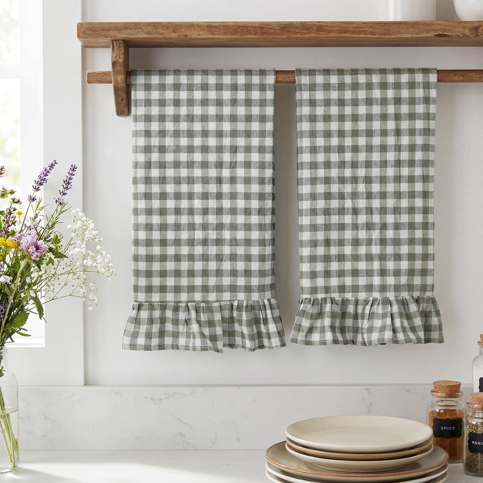 Giftable two piece kitchen towel set HunnmingRe