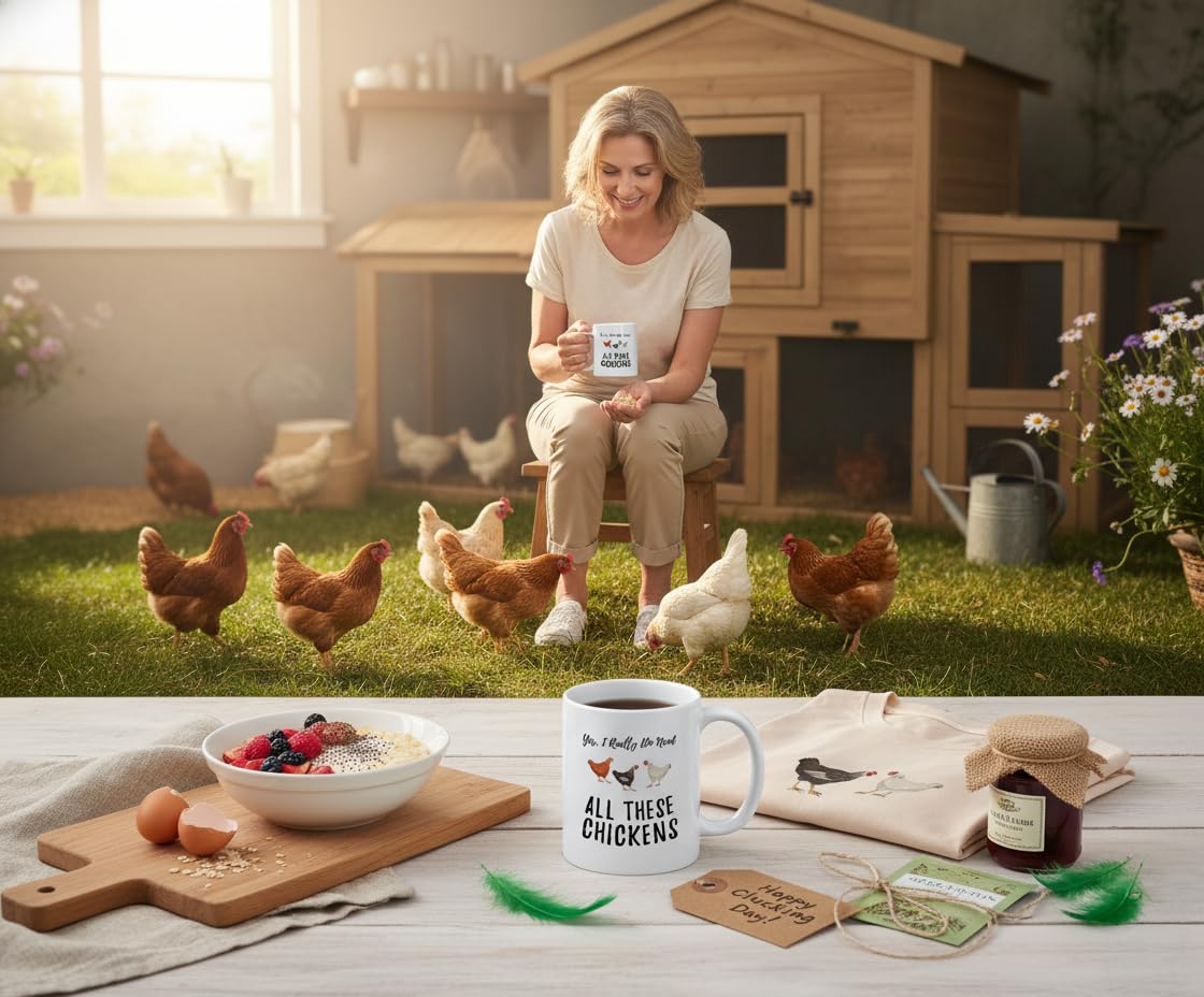 Poultry keeper and homesteader mug on kitchen counter