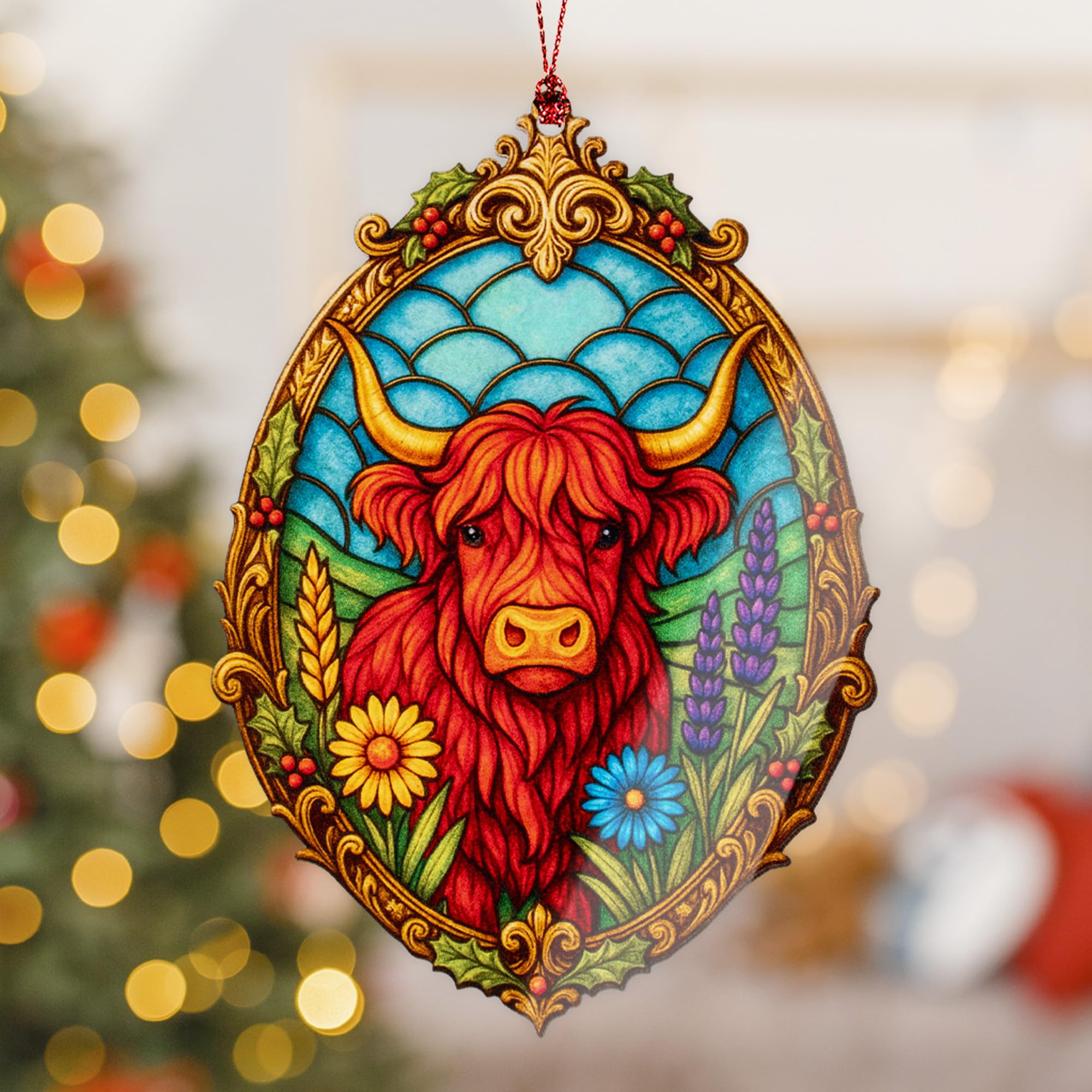 Festive Christmas ornament ready to gift with story card