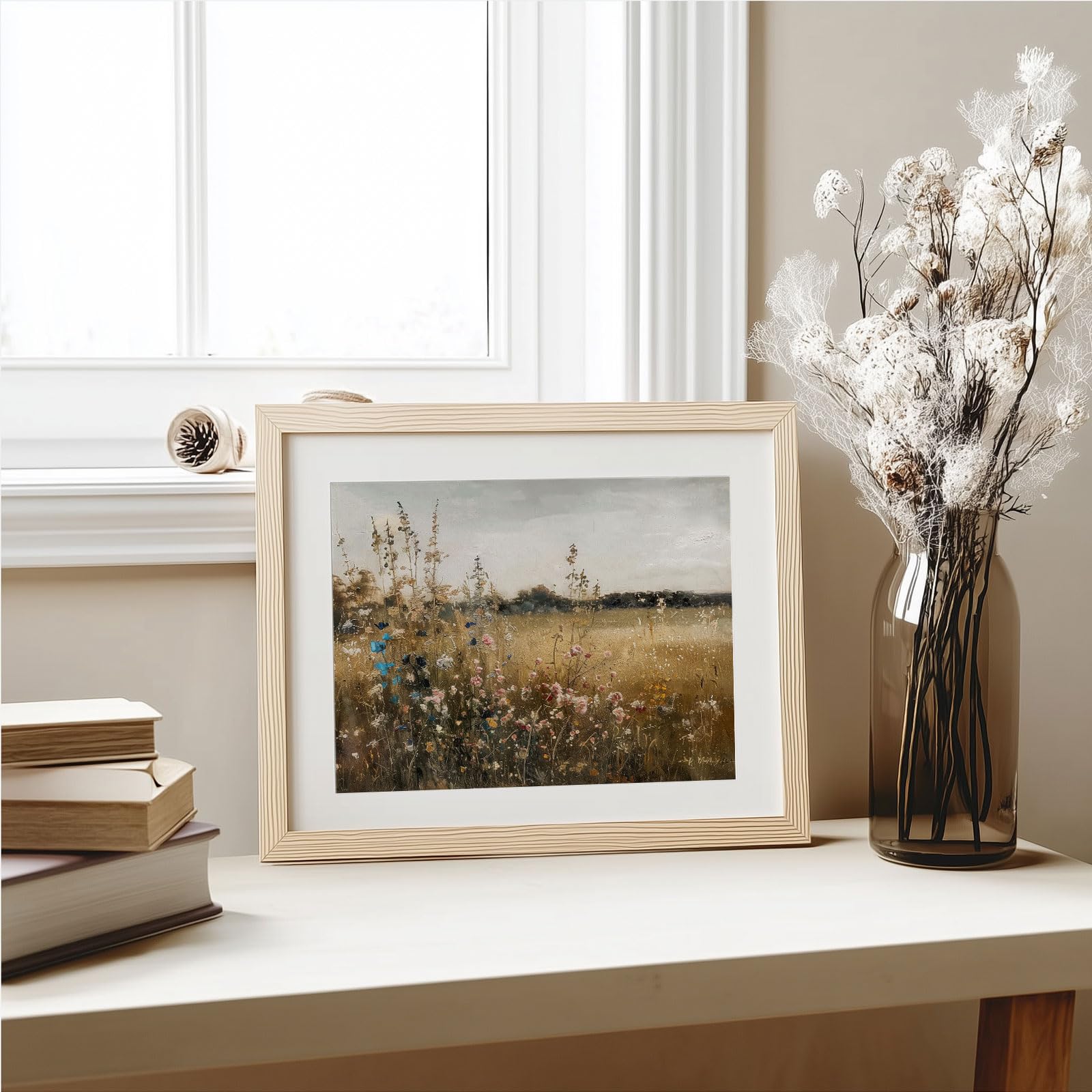 11x14 archival matte print of wildflowers in farmhouse style