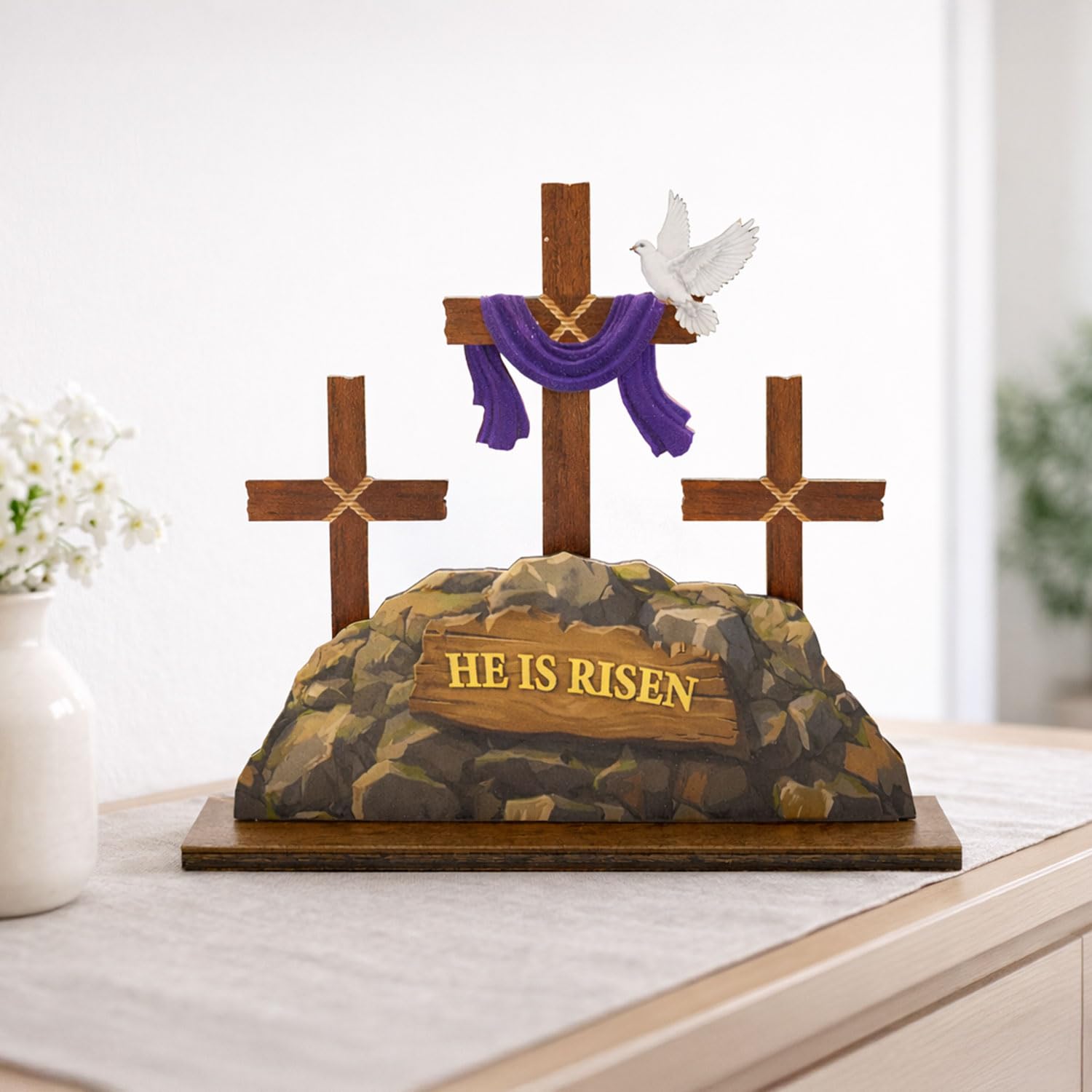 Farmhouse Easter tabletop accent for mantels or tables