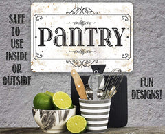 Country home pantry decoration sign on wall