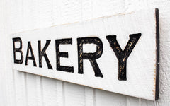 Farmhouse style bakery sign 40x10 handmade in NC