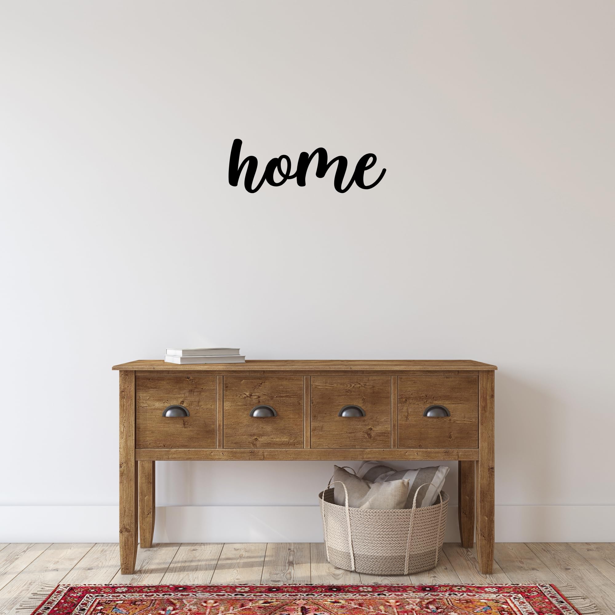 Farmhouse style metal wall sign for entry or living spaces