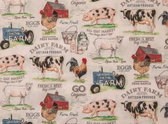 Farmhouse valance 42W x 14L cotton window treatment
