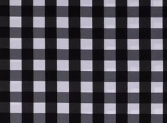 Farmhouse valance black buffalo check 42W x 14L with bows