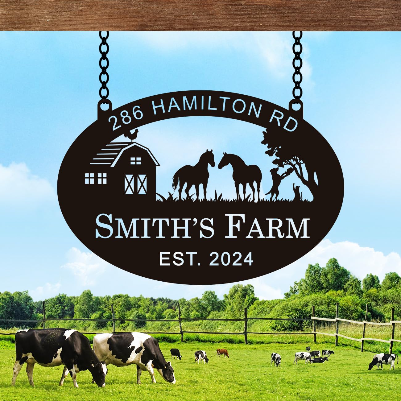 Farmhouse metal wall decor product image