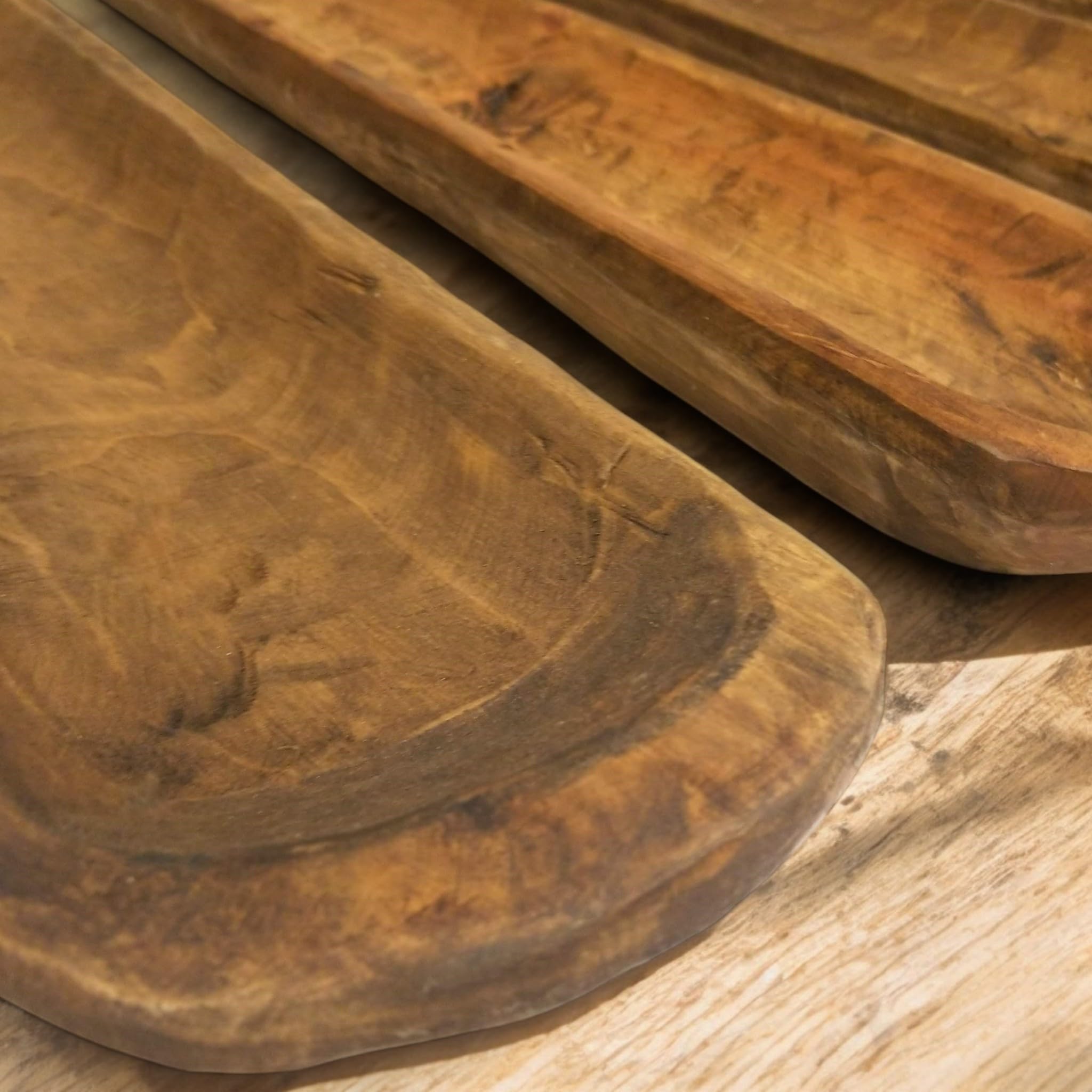One of a kind wooden dough bowl handcrafted
