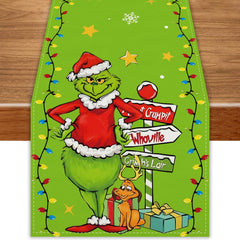 FARMNALL Christmas Table Runner 13x72 inches on dining table