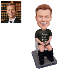 FASHIONBOBBLEHEAD best dad ever bobblehead