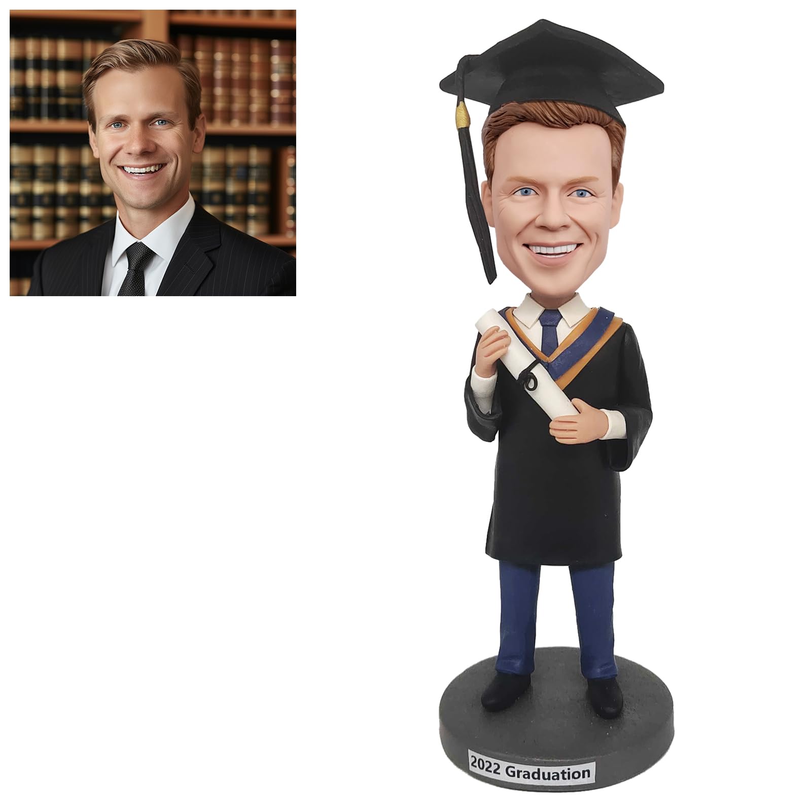 FASHIONBОBBLEHEAD graduation uniform bobblehead portrait
