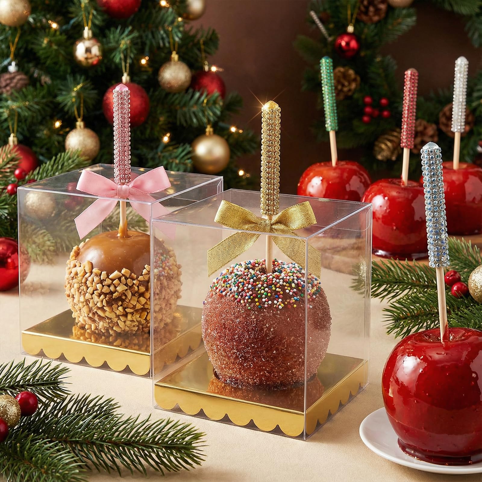 Chocolate circle tray compatible dessert display