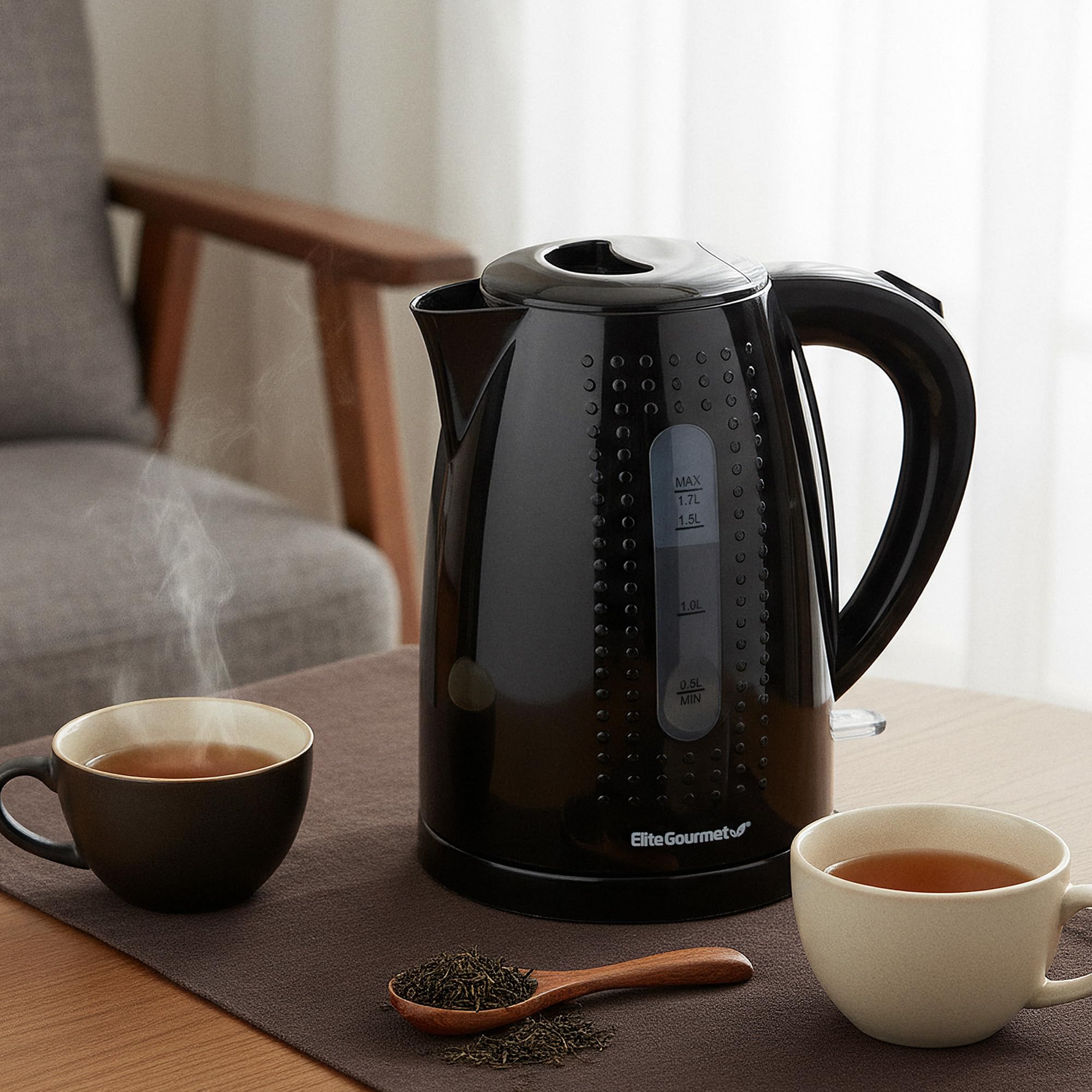 Kettle with cord wrap Elite Gourmet EKT5051 black