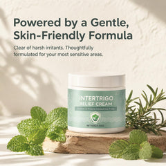 Lightweight non-greasy intertrigo cream texture